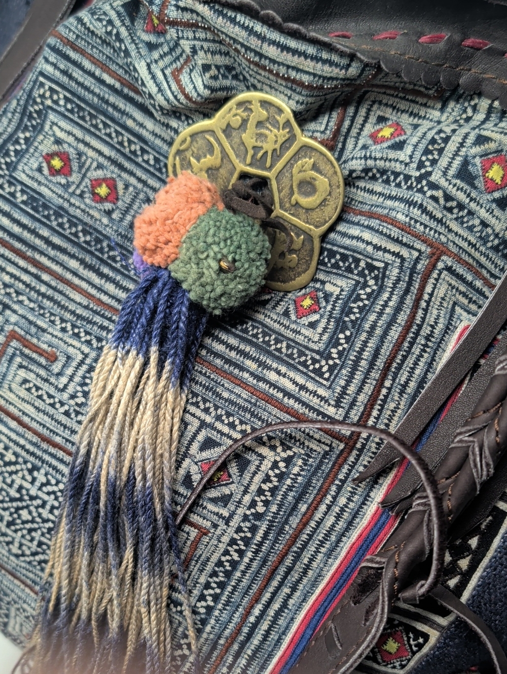 JP & Mattie Boho Textile/ Leather Bag - Picture 5 of 10